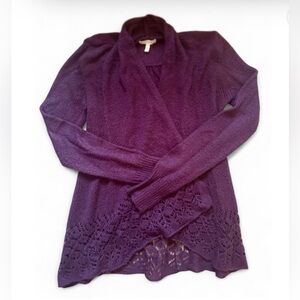 Delia’s Purple Women's Cardigan Sweater